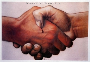 Polnische Plakatkunst Gorowski, Mieczyslaw America!, America