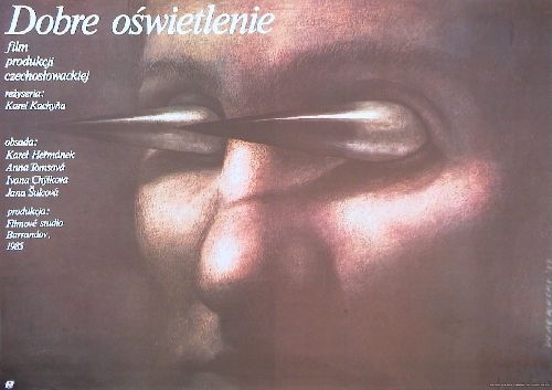 Wieslaw Walkuski Dobre oswietlenie, Karel Kachyna Polish Poster Gallery,  Polish movie, cinema poster PIGASUS
